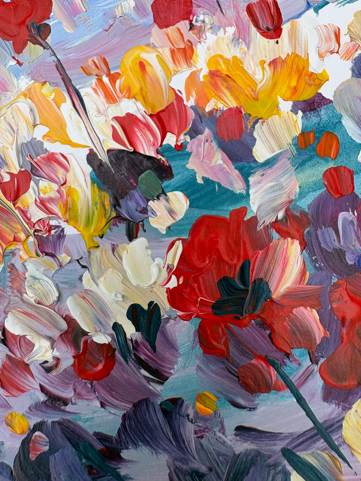 Fleurs dans la lumière