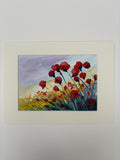 Coquelicots sous un ciel pastel