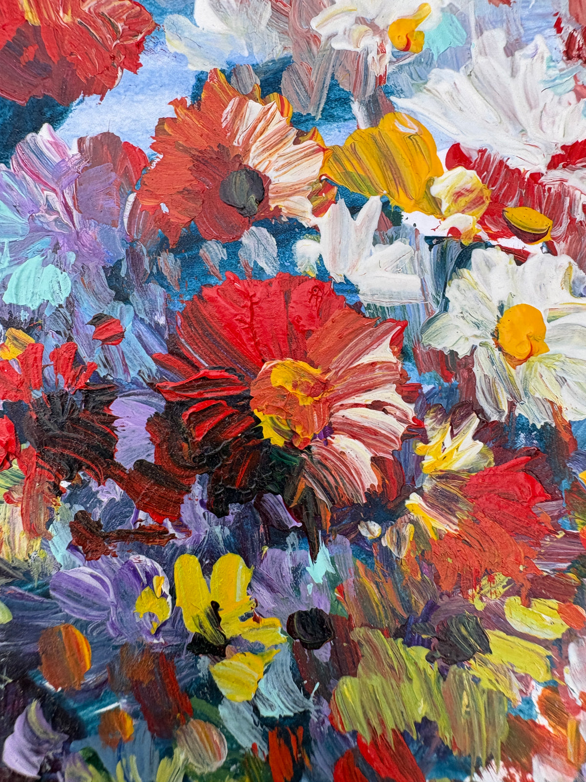Fleurs dans un jardin coloré