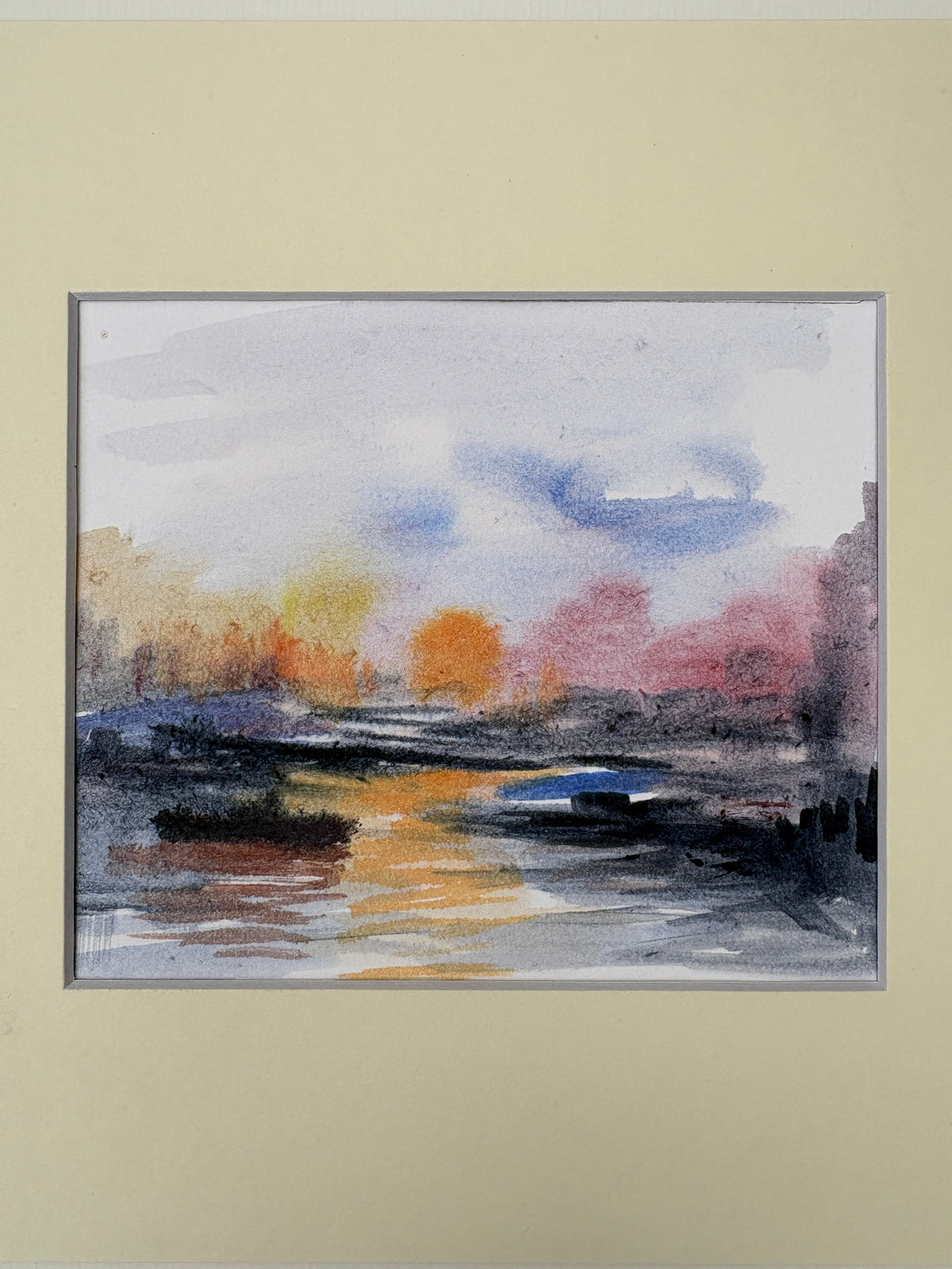 Reflets au coucher du soleil