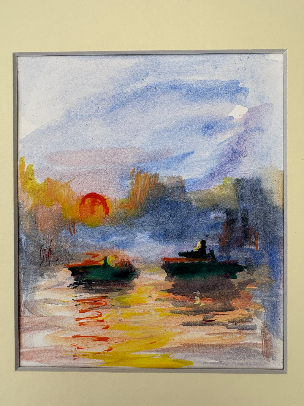 Reflets du soleil sur l’eau