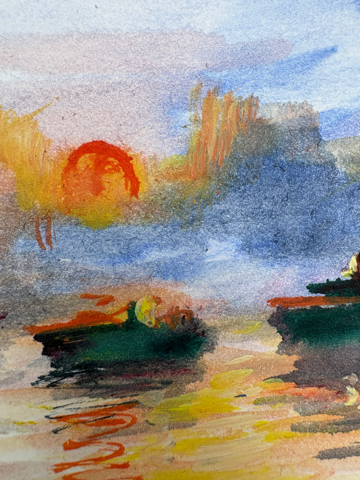 Reflets du soleil sur l’eau
